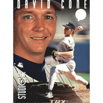 1996 Studio Silver Press Proofs #58 David Cone