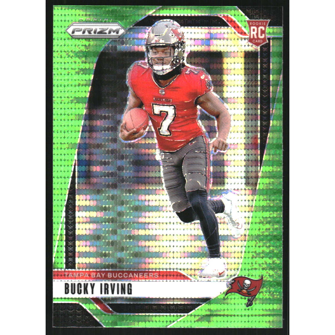 2024 Panini Prizm Prizms Neon Green Pulsar #316 Bucky Irving