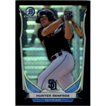 2014 Bowman Chrome Draft Top Prospects Black Refractors #CTP32 Hunter Renfroe