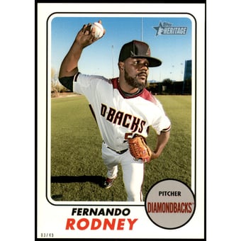 2017 Topps Heritage 5x7 #506 Fernando Rodney