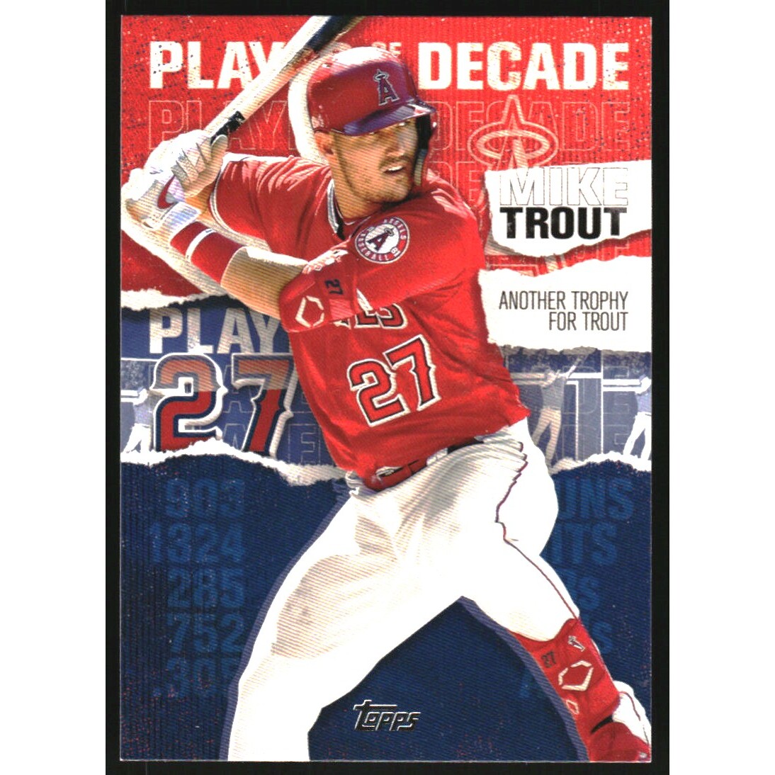 2020 Topps Player of the Decade Mike Trout Blue #MT18 Mike Trout
