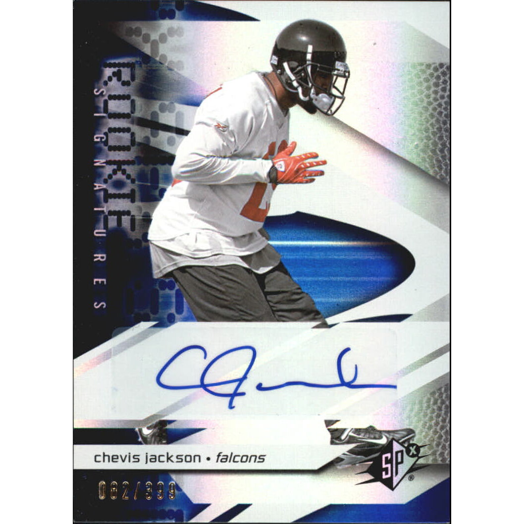 2008 SPx #196 Chevis Jackson AU RC