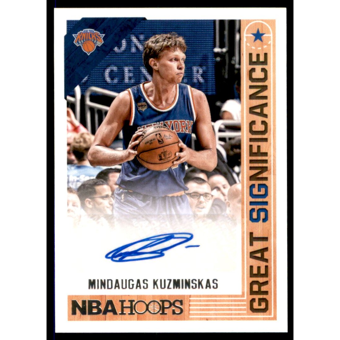 2017-18 Hoops Great SIGnificance Autographs #37 Mindaugas Kuzminskas