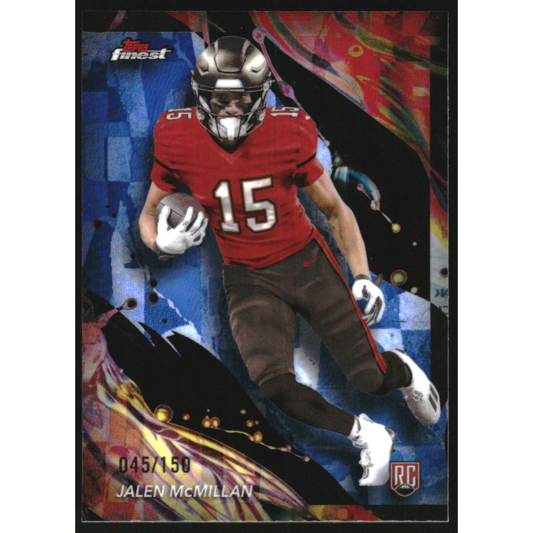 2024 Finest Blue Refractors #196 Jalen McMillan