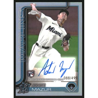 2025 Topps Chrome Rookie Autographs Refractors #RAAM Adam Mazur