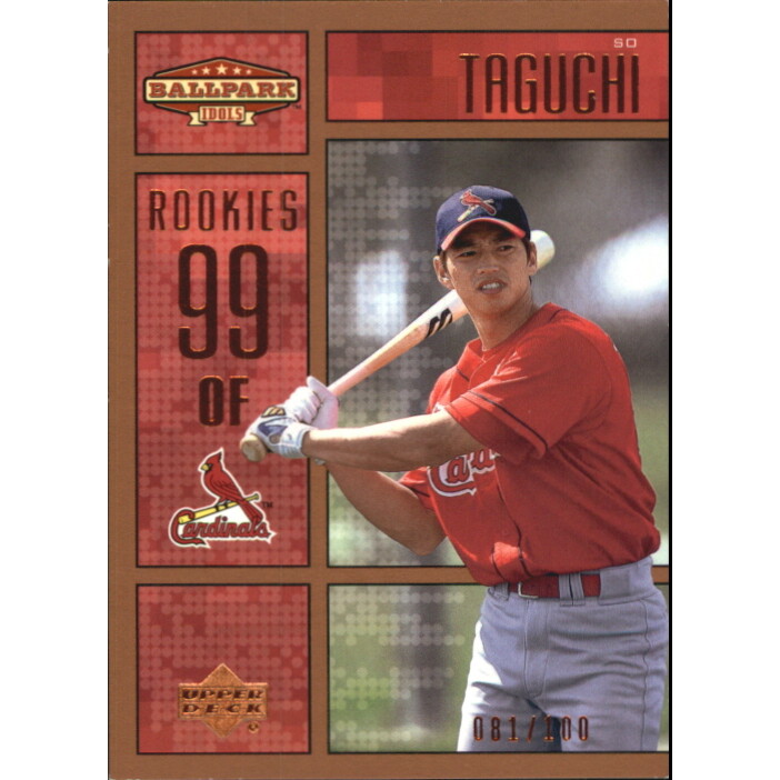 2002 Upper Deck Ballpark Idols Bronze #208 So Taguchi ROO. rookie card picture