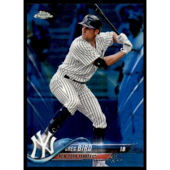2018 Topps Chrome Blue Refractors #174 Greg Bird