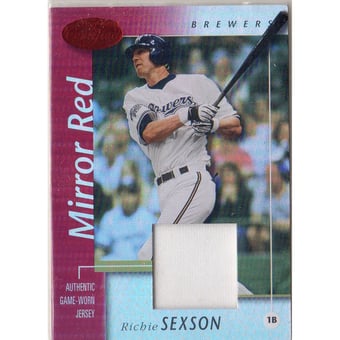2002 Leaf Certified Mirror Red #10 Richie Sexson Jsy