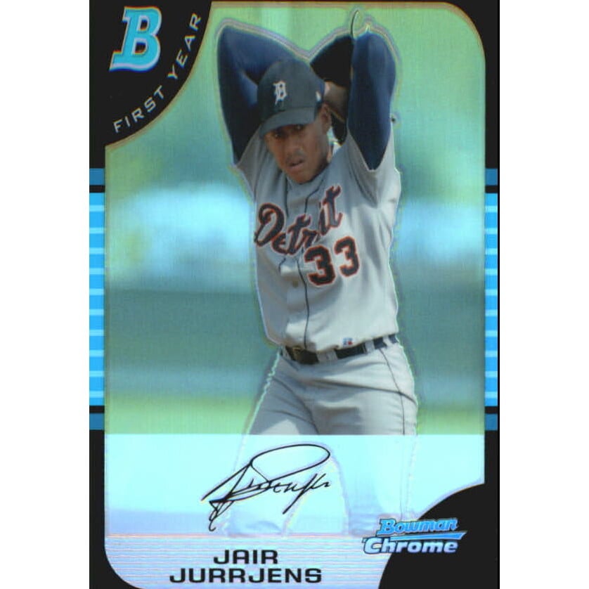 2005 Bowman Chrome Refractors #291 Jair Jurrjens. rookie card picture