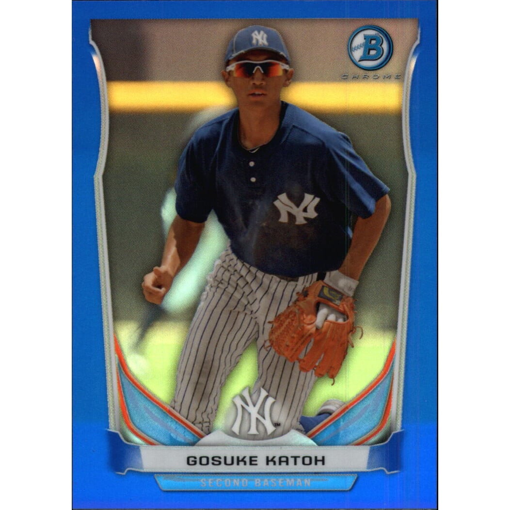 2014 Bowman Chrome Prospects Blue Refractors #BCP56 Gosuke Katoh. rookie card picture
