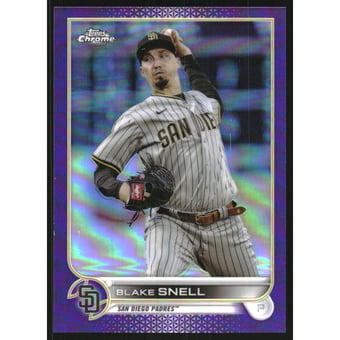2022 Topps Chrome Purple Refractors #196 Blake Snell