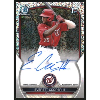 2023 Bowman Chrome Prospect Autographs Speckle Refractors #CPAEC Everett Cooper III
