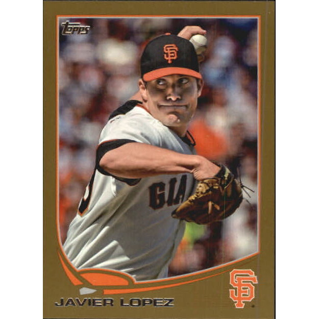 2013 Topps Mini Gold #192 Javier Lopez. rookie card picture