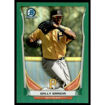 2014 Bowman Chrome Prospects Series 2 Green Refractors #BCP9 Willy Garcia