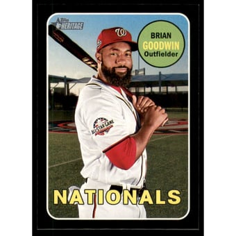 2018 Topps Heritage Black Border #585 Brian Goodwin