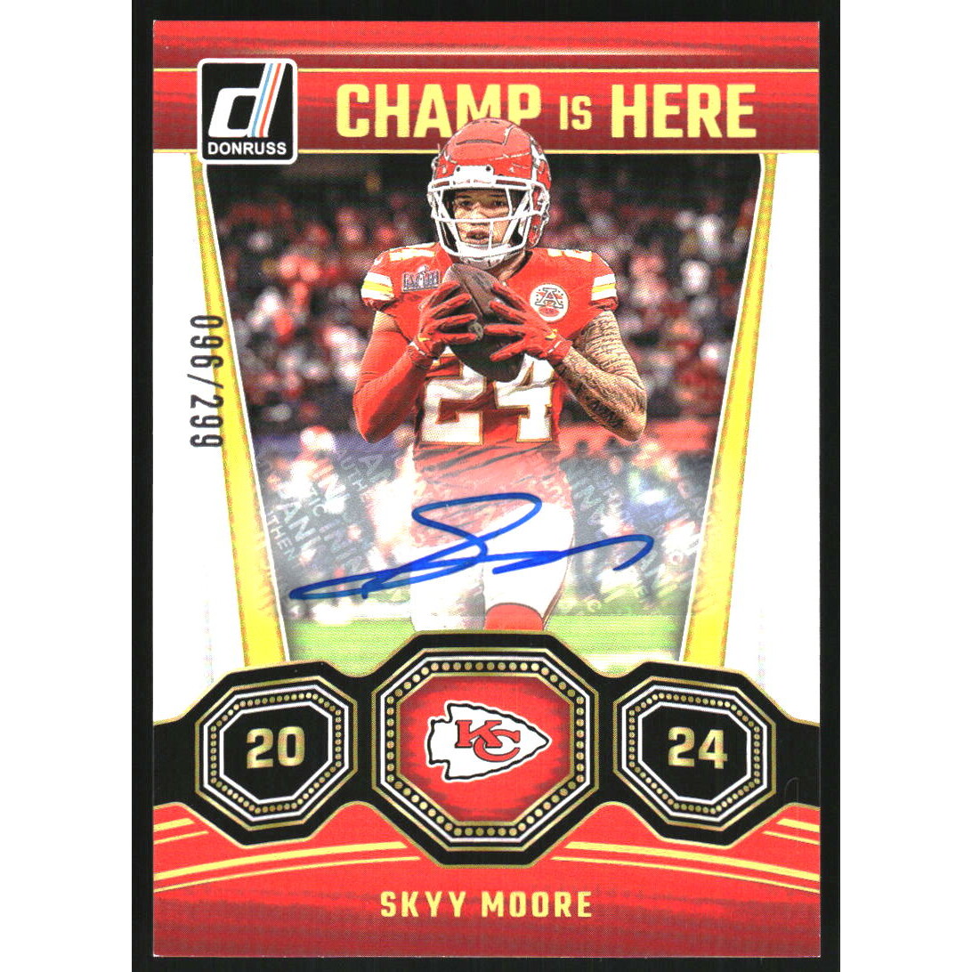 2024 Donruss Champ is Here Autographs #18 Skyy Moore/299 2024 Donruss Champ is Here Autographs #18 Skyy Moore/299