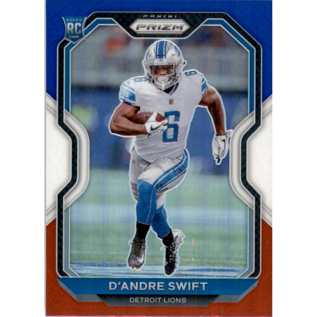 2020 Panini Prizm Prizms Red White and Blue #358 D'Andre Swift