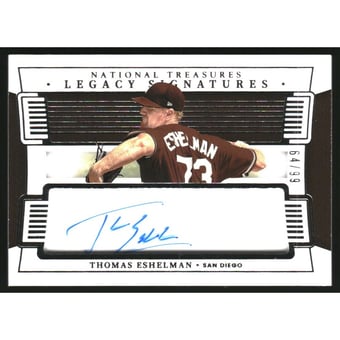 2022 Panini National Treasures Legacy Signatures #5 Thomas Eshelman/99