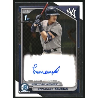 2024 Bowman Chrome Prospect Autographs #CPAETE Enmanuel Tejeda