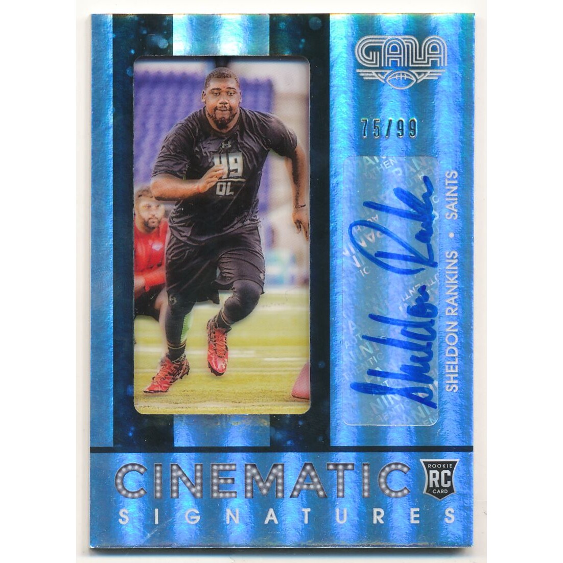 2016 Panini Gala Cinematic Rookie Signatures #42 Sheldon Rankins. rookie card picture