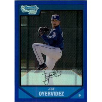2007 Bowman Chrome Prospects Blue Refractors #BC78 Jose Oyervidez
