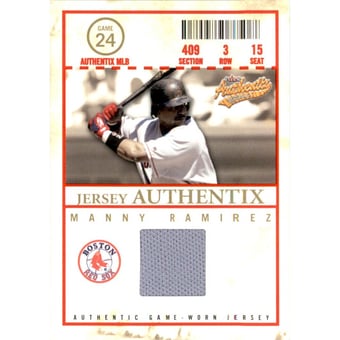 2005 Fleer Authentix Jersey General Admission #MR Manny Ramirez