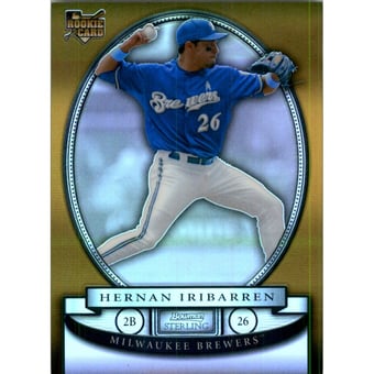 2008 Bowman Sterling Gold Refractors #HI Hernan Iribarren