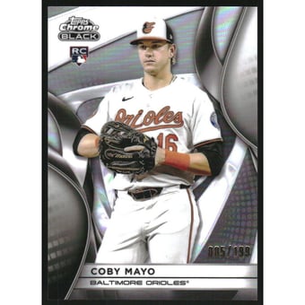 2025 Topps Chrome Black Refractors Parallel #27 Coby Mayo