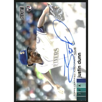 2020 Stadium Club Autographs #AJD Justin Dunn