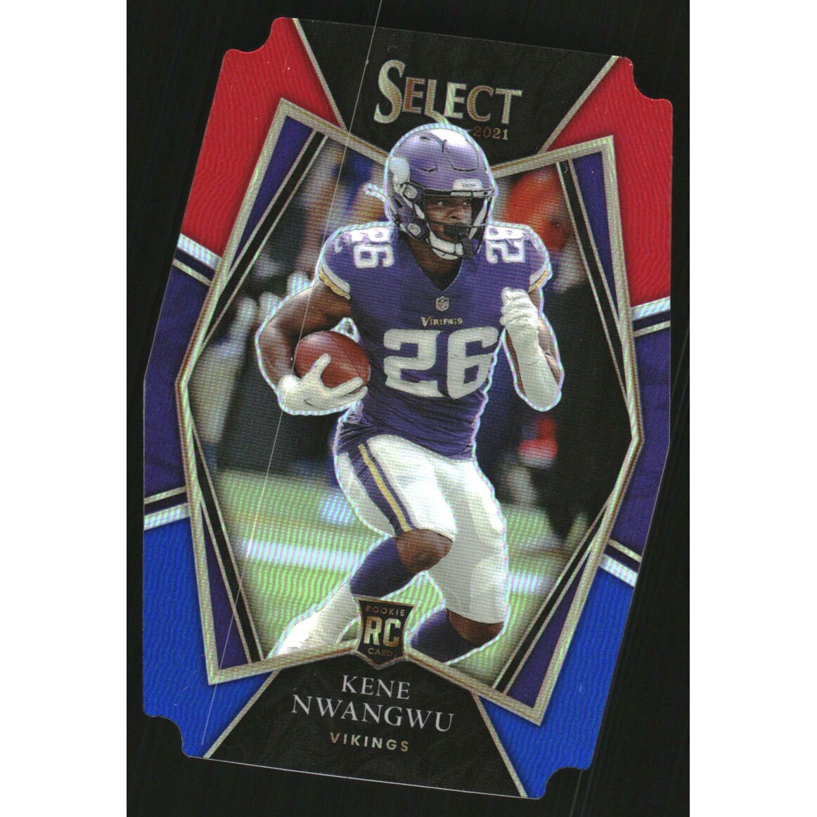 2021 Select Prizm Red and Blue Die Cut #174 Kene Nwangwu