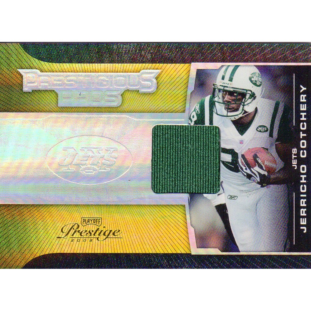 2008 Playoff Prestige Prestigious Pros Materials Gold #30 Jerricho Cotchery