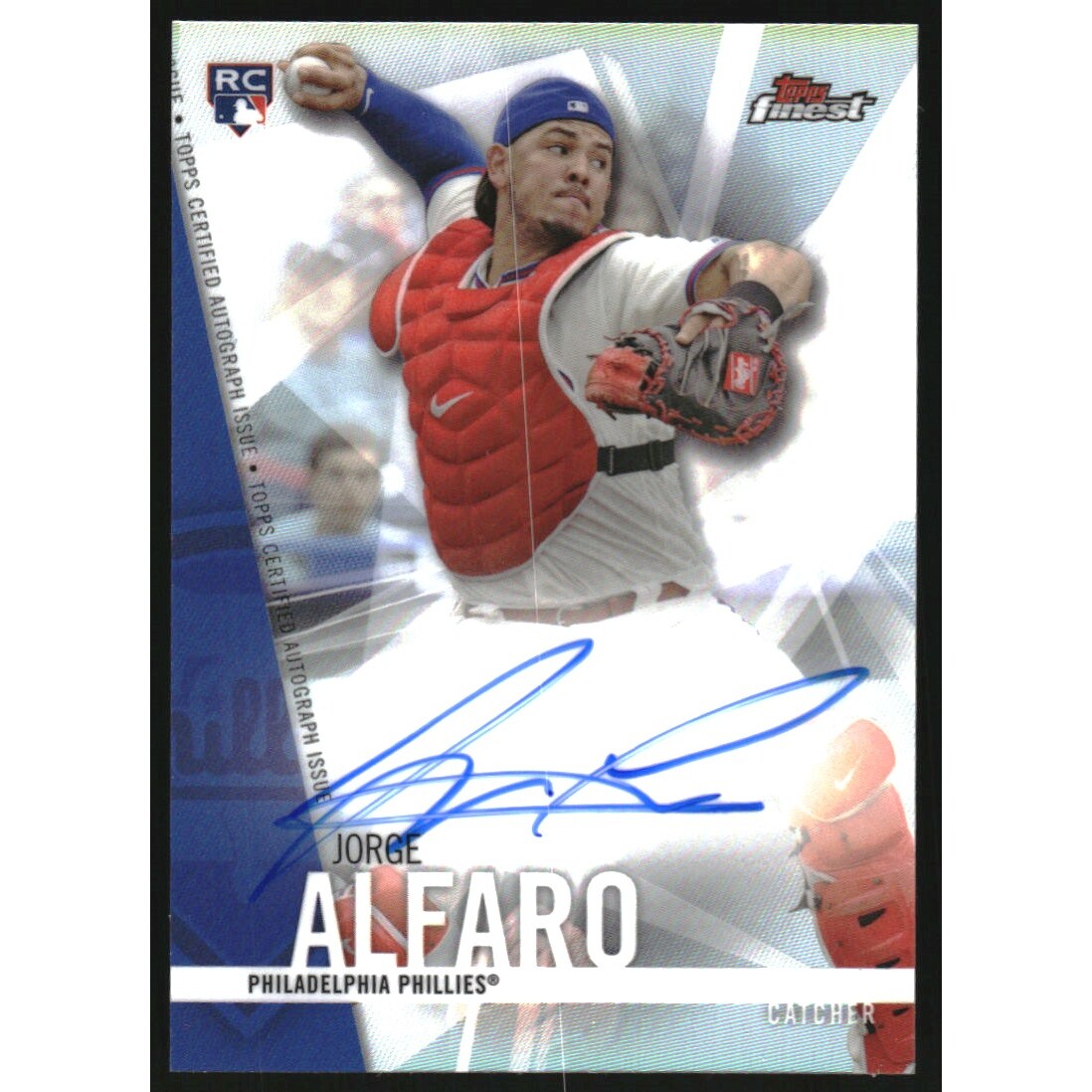 2017 Finest Autographs Refractors #FAJAL Jorge Alfaro