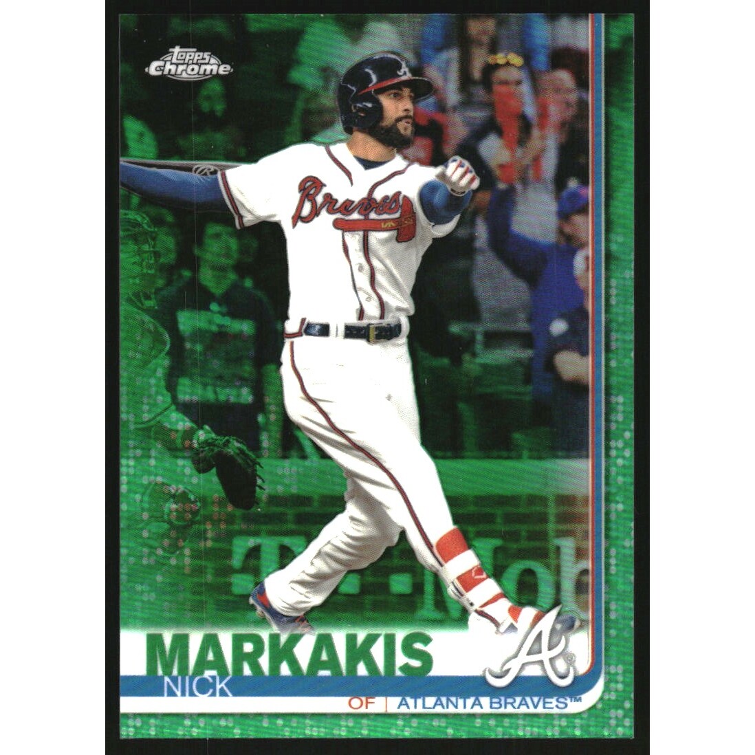 2019 Topps Chrome Green Wave Refractors #145 Nick Markakis