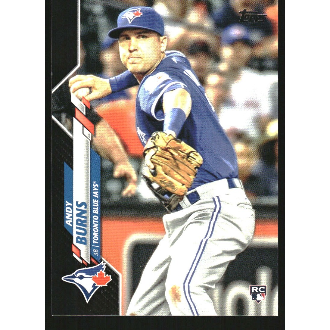 2020 Topps Update Black #U177 Andy Burns. rookie card picture
