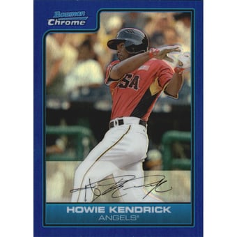 2006 Bowman Chrome Draft Future's Game Prospects Blue Refractors #31 Howie Kendrick
