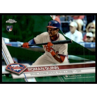 2017 Topps Chrome Green Refractors #135 Roman Quinn