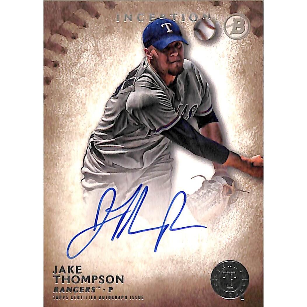 2015 Bowman Inception Prospect Autographs #PAJT Jake Thompson. rookie card picture