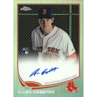 2013 Topps Chrome Rookie Autographs Refractors #112 Allen Webster