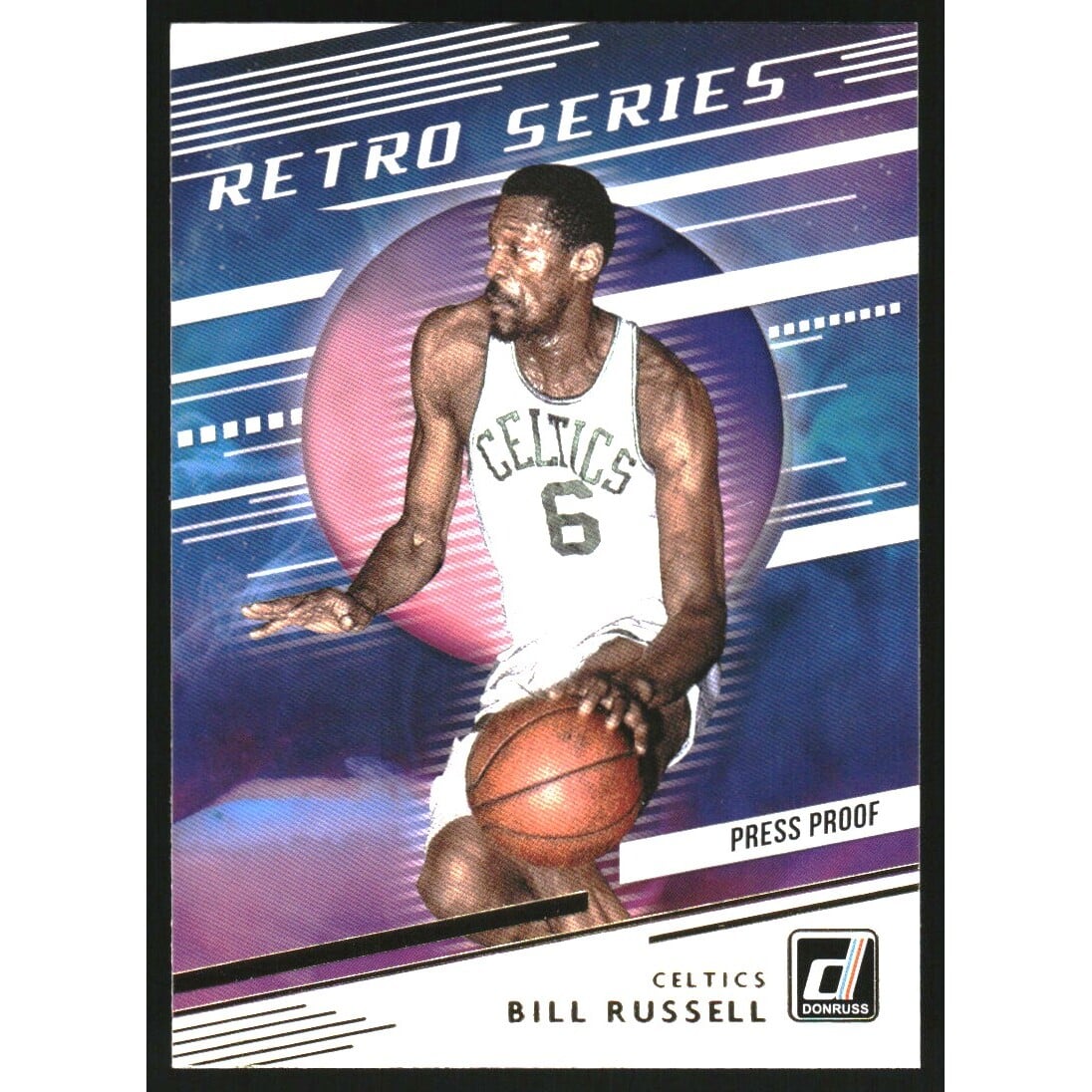 2020-21 Donruss Retro Series Press Proof #13 Bill Russell. rookie card picture