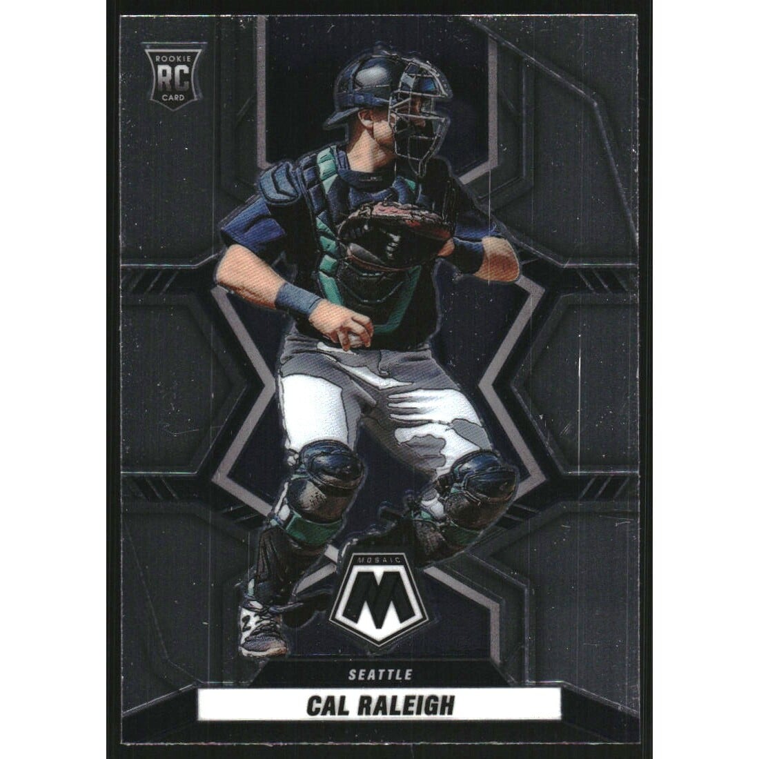 2022 Panini Mosaic #242 Cal Raleigh RC. rookie card picture