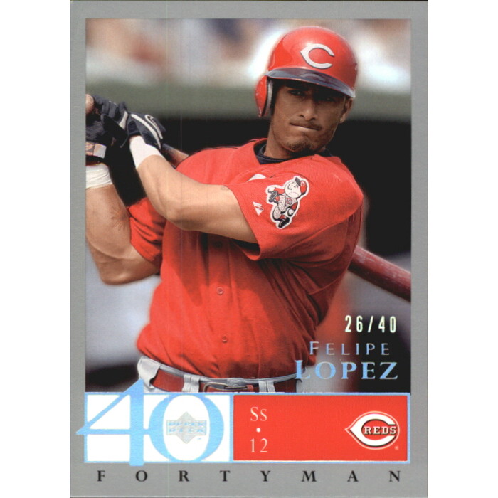 2003 Upper Deck 40-Man Rainbow #716 Felipe Lopez. rookie card picture