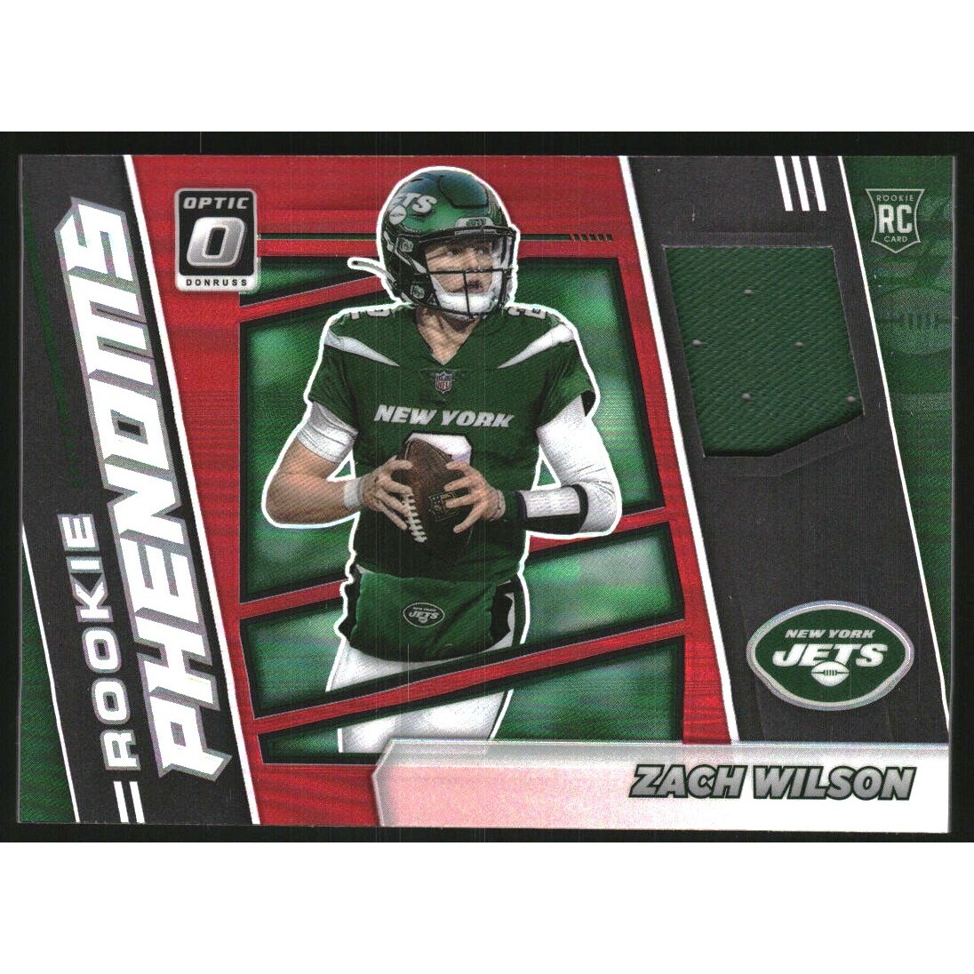 2021 Donruss Optic Rookie Phenoms Jerseys Horizontal Red #2 Zach Wilson
