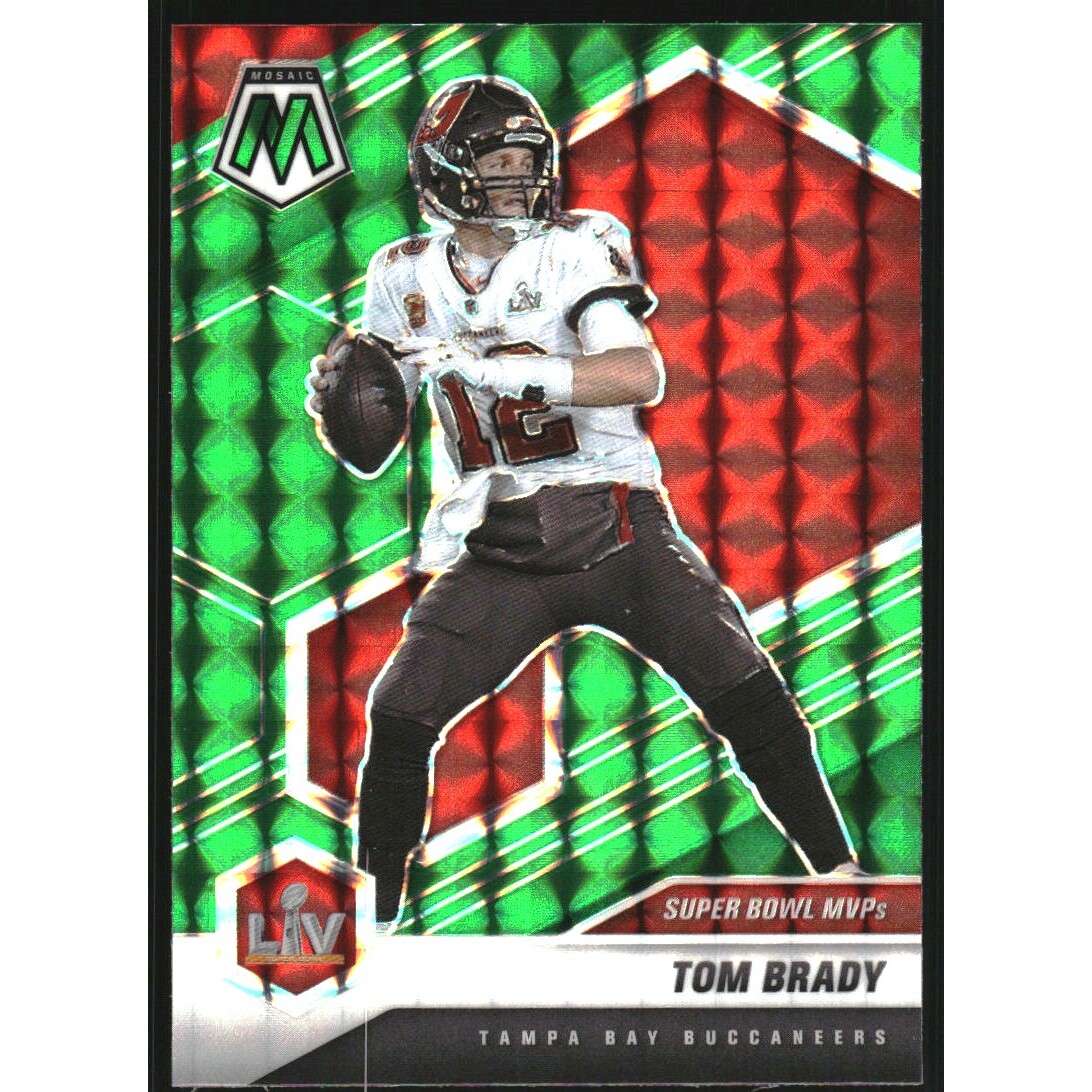 2021 Panini Mosaic Mosaic Green #285 Tom Brady MVP
