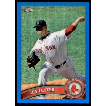 2011 Topps Chrome Blue Refractors #55 Jon Lester