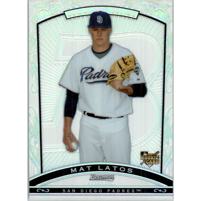 2009 Bowman Sterling Refractors #ML Mat Latos. rookie card picture