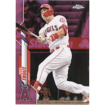 2020 Topps Chrome Pink Refractors #1 Mike Trout