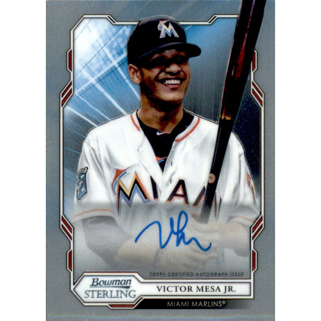 2019 Bowman Sterling Prospect Autographs #BSPAVMJ Victor Mesa Jr.