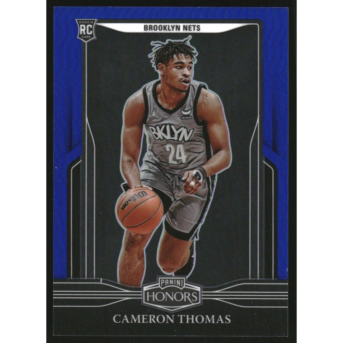 2021-22 Panini Chronicles Blue #697 Cameron Thomas/Honors. rookie card picture