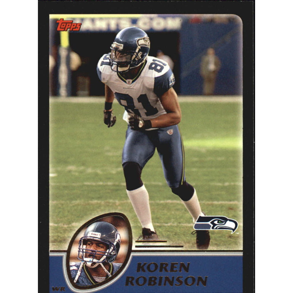 2003 Topps Black #73 Koren Robinson. rookie card picture