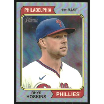 2023 Topps Heritage Chrome Refractors #409 Rhys Hoskins